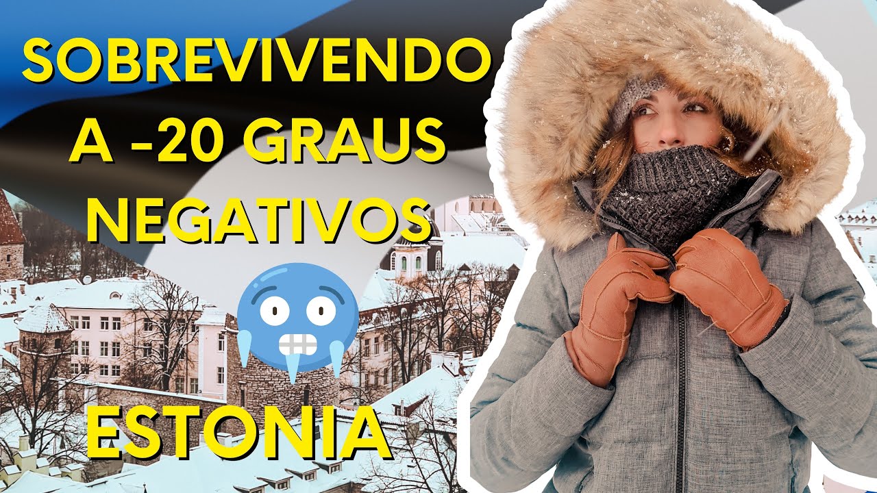 SOBREVIVENDO A -20 GRAUS NEGATIVOS NA ESTONIA - COMO É VIVER EM UM PAÍS FRIO - O QUE VESTIR ?