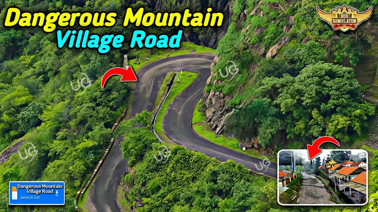 Map Mod Bussid 4.4- New Released Dangerous Mountain Village Road Map Mod For Bus Simulator Indonesia