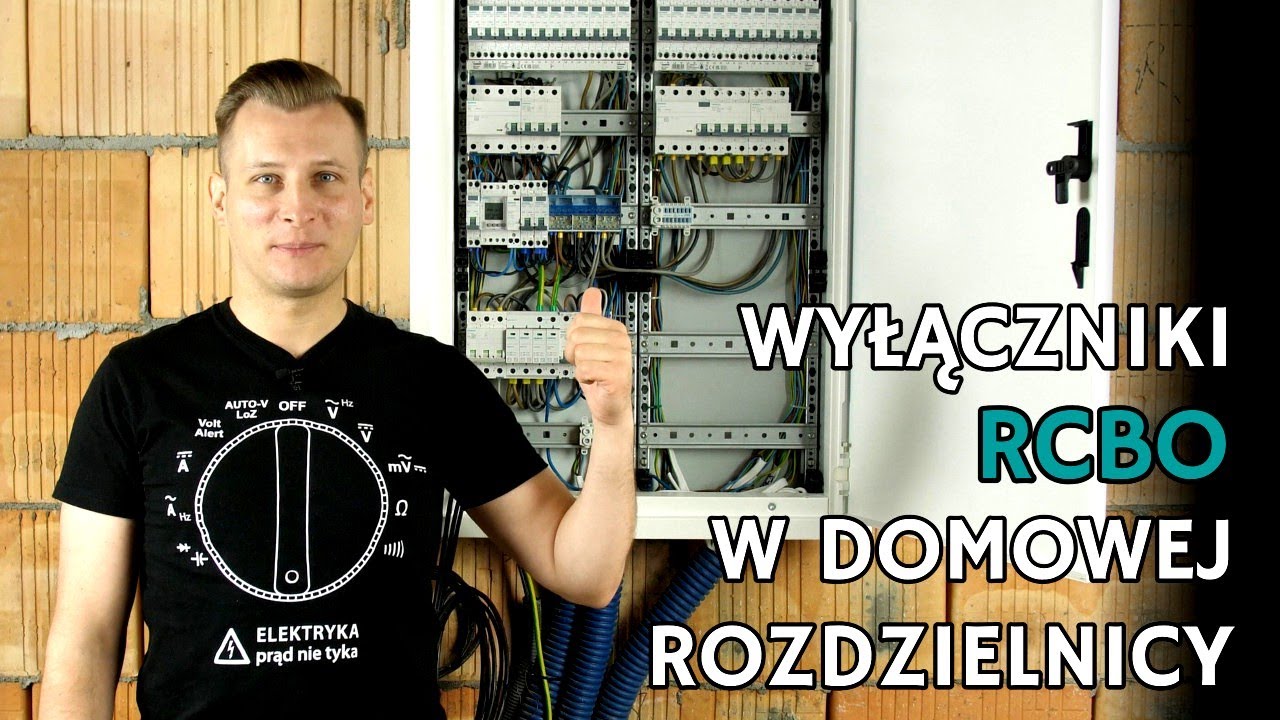Różnicówka z członem nadprądowym (RCBO) Siemens w rozdzielnicy domu jednorodzinnego