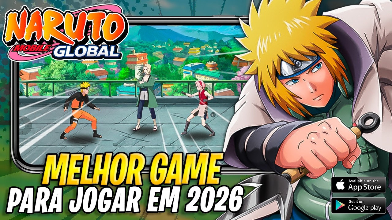 🔥COMO BAIXAR O NARUTO MOBILE GLOBAL EM PT-BR NA PLAY STORE 2026! (ANDROIS E IOS)🍥✅
