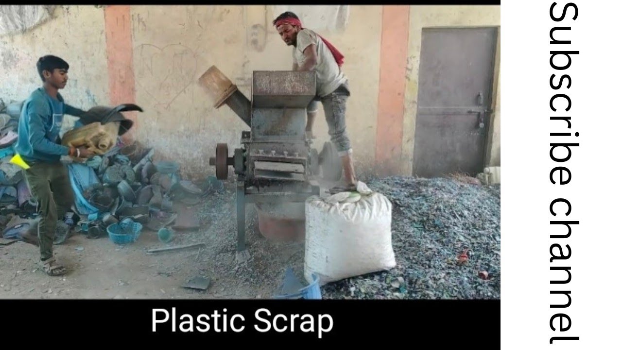 Plastic Scrap Blue PP Grinding