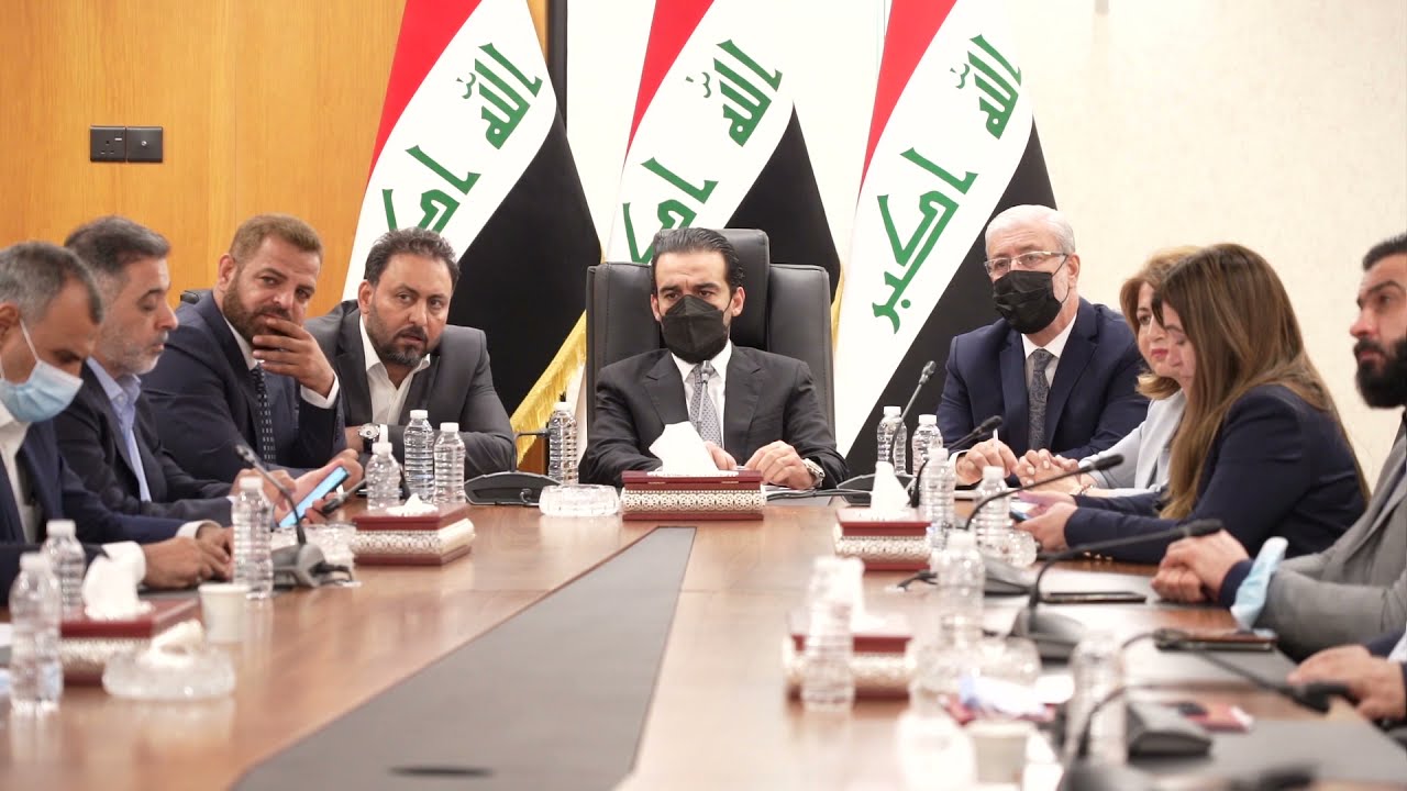 اجتماع رئاسة مجلس النواب مع  رؤساء الكتل حول حادثة حريق مستشفى الإمام الحسين (ع) في الناصرية.