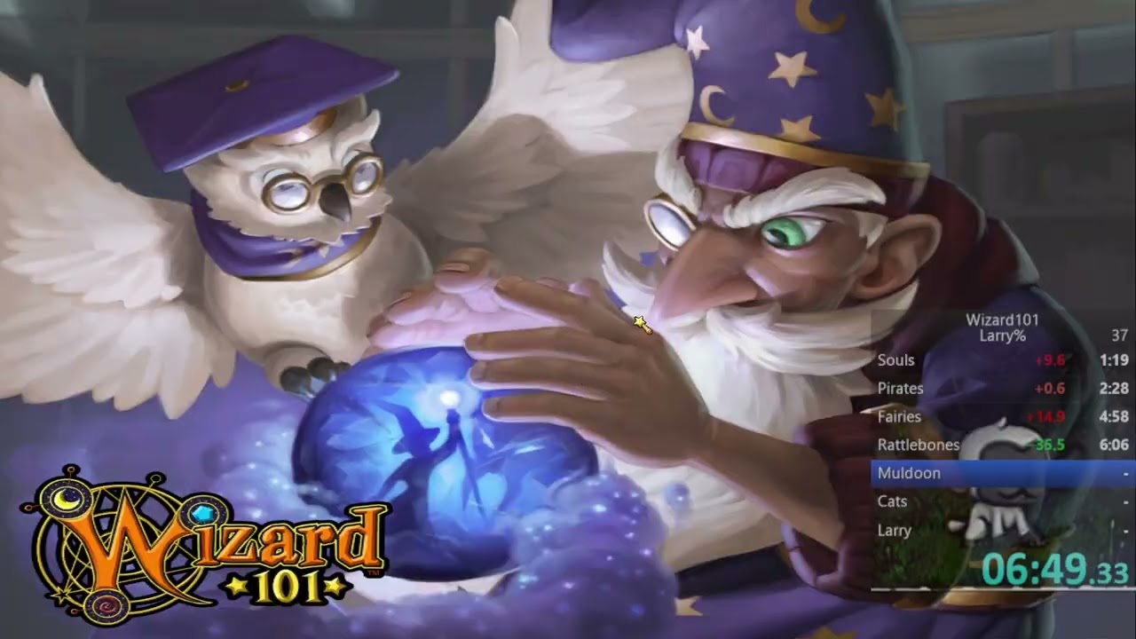 Wizard101 Larry% Speedrun in 11:53 (WR)
