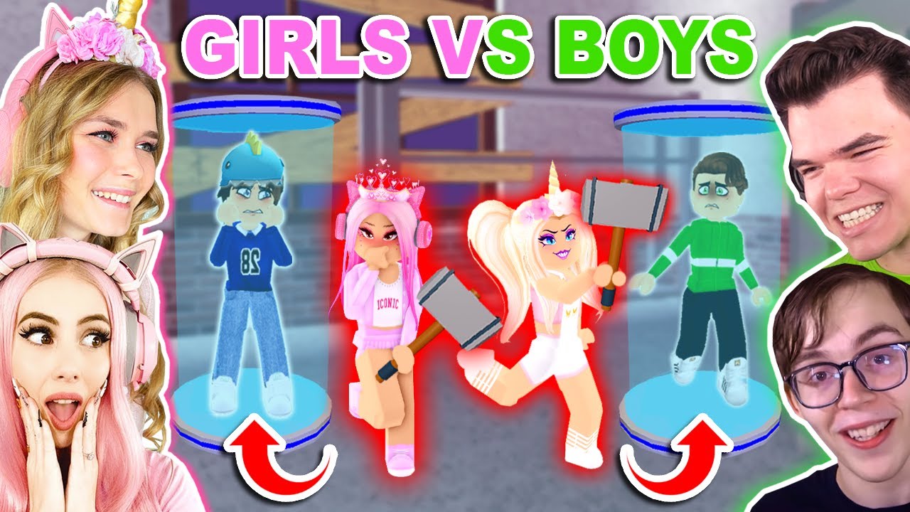 GIRLS Vs BOYS Flee The Facility! (Roblox)