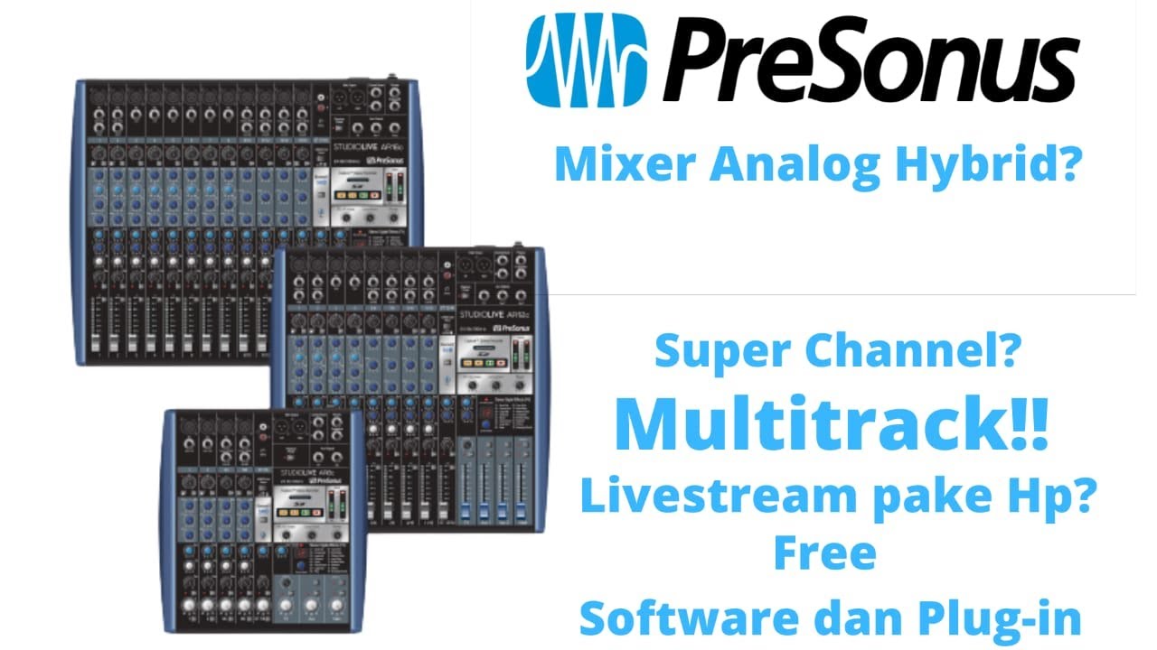 PreSonus Mixer Analog Hybrid StudioLive Ar-C