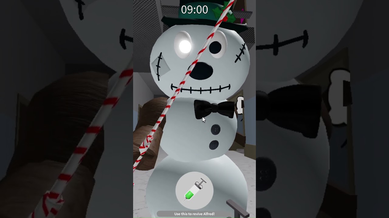 ROBLOX PUPPET | MINTY THE SNOWMAN JUMPSCARE! ☃️ #shorts