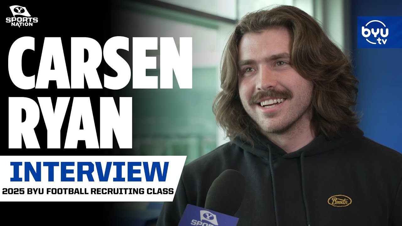 Carsen Ryan on BYU Football Spring Practices, Acclimating to BYU, and his Hair Care Routine