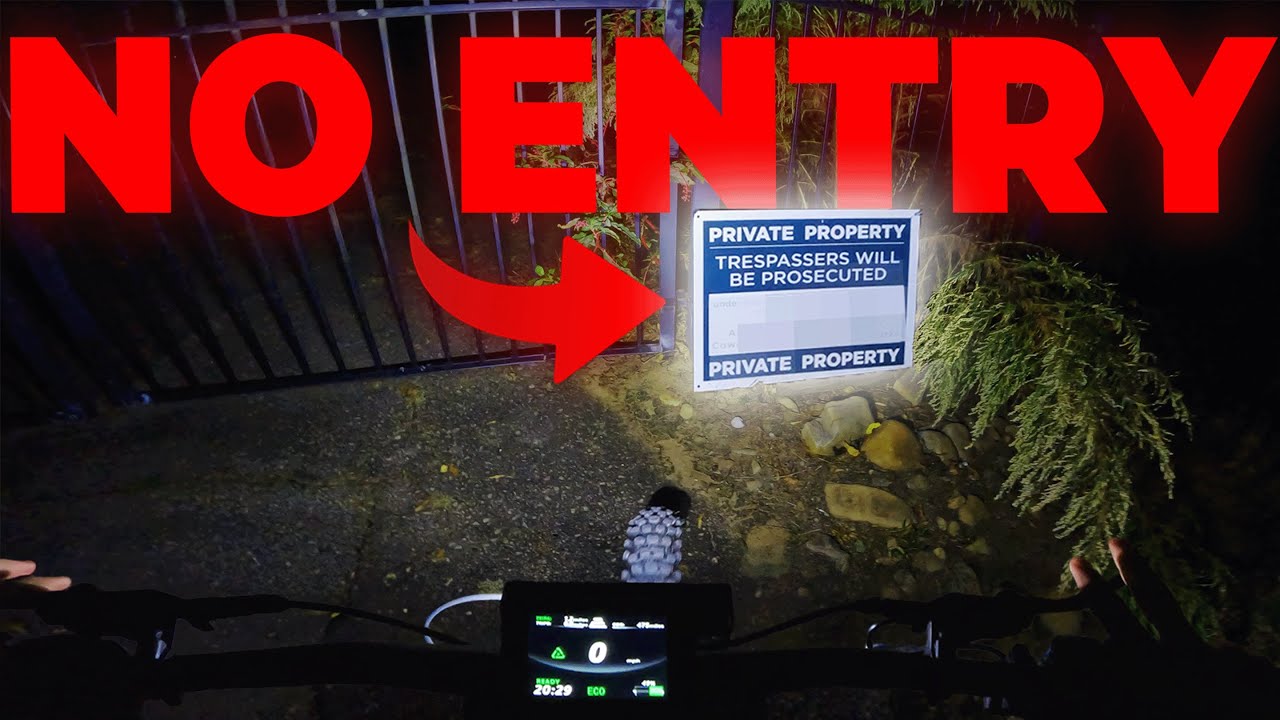 I Snuck my Surron into Private Property at NIGHT