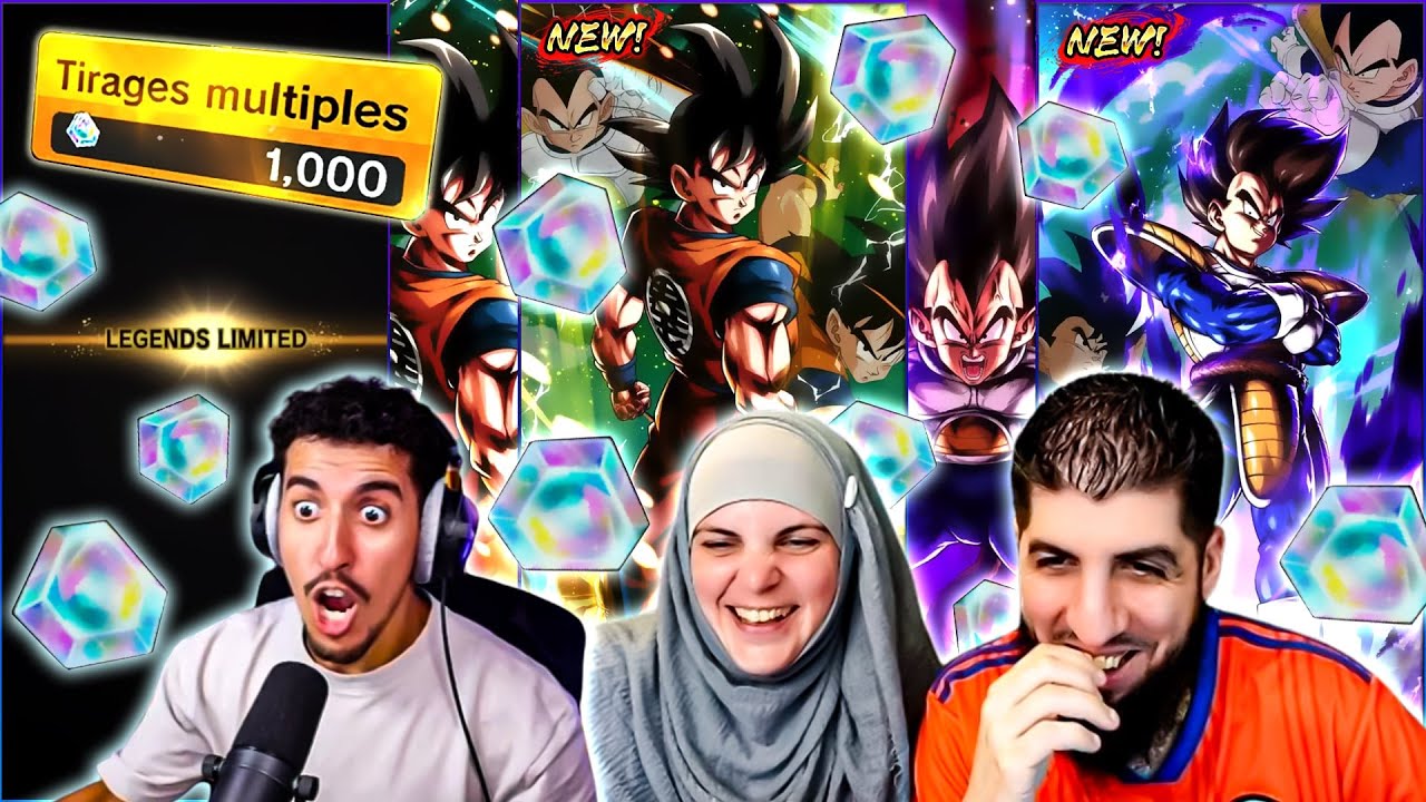 TRIPLE DUEL INVOCATION GOKU & VEGETA LF vs YEKAIS et LUDIVINE ! DB LEGENDS