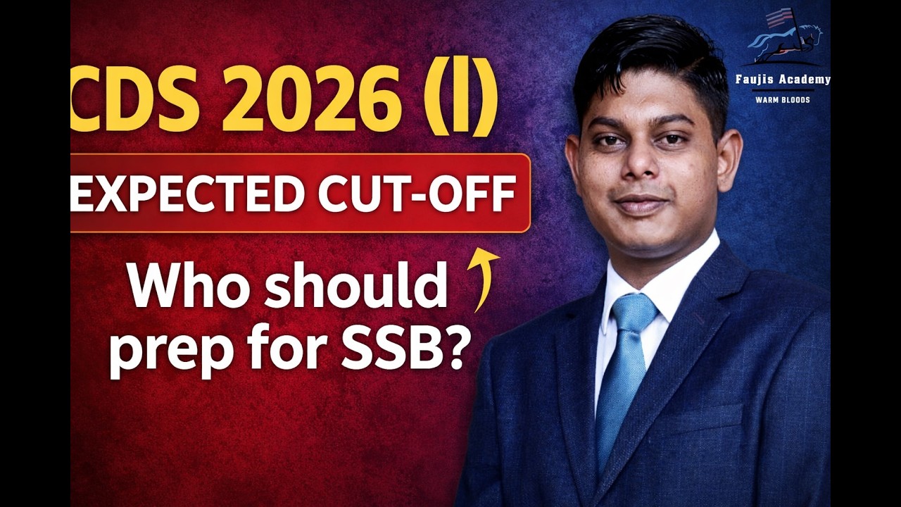 CDS 1 2026 Cut-Off Analysis 📊 Who Will Get SSB Call? Full Strategy! #CDS2026 #UPSC #SSB