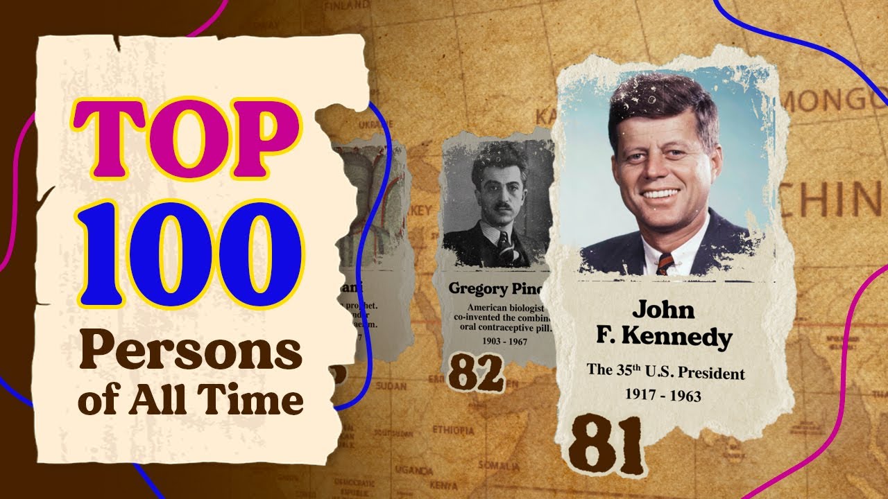 The top 100 most influential persons of the all time ranking