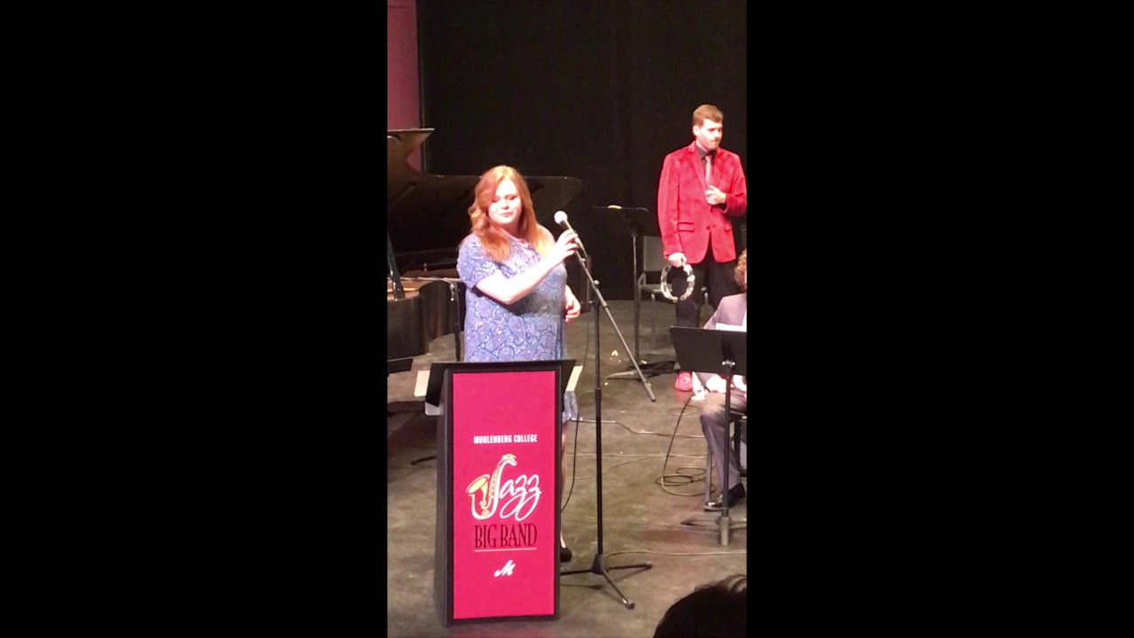 Bailey Fulginiti with Muhlenberg Jazz Band Spring 2018