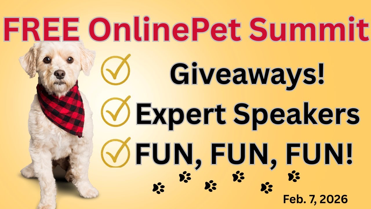 FREE Virtual Pet Summit 2026 | Giveaways + Expert Speakers