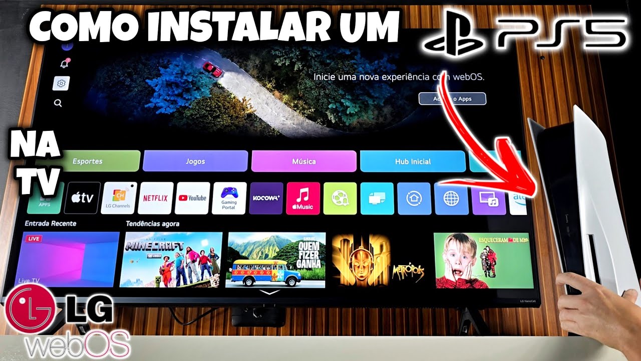 COMO INSTALAR UM PS5 NA TV LG WEBOS + CONFIGURAÇÃO | 2025