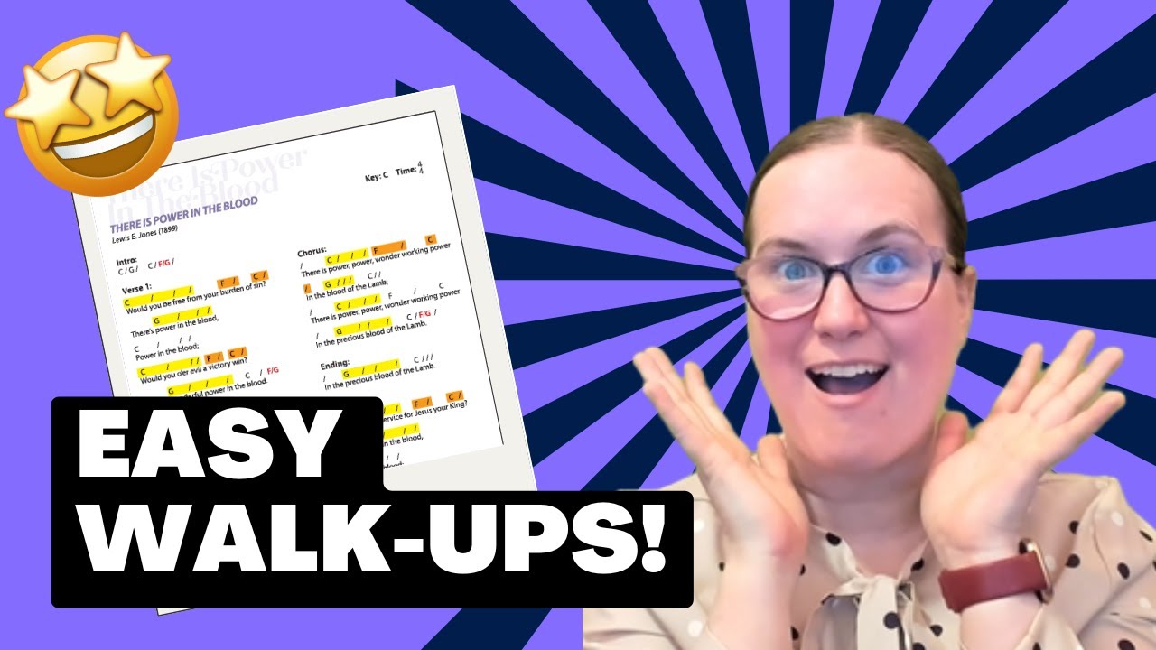 Как играть Walk-Ups | Сила в крови | Учебное пособие по игре на фортепиано для начинающих