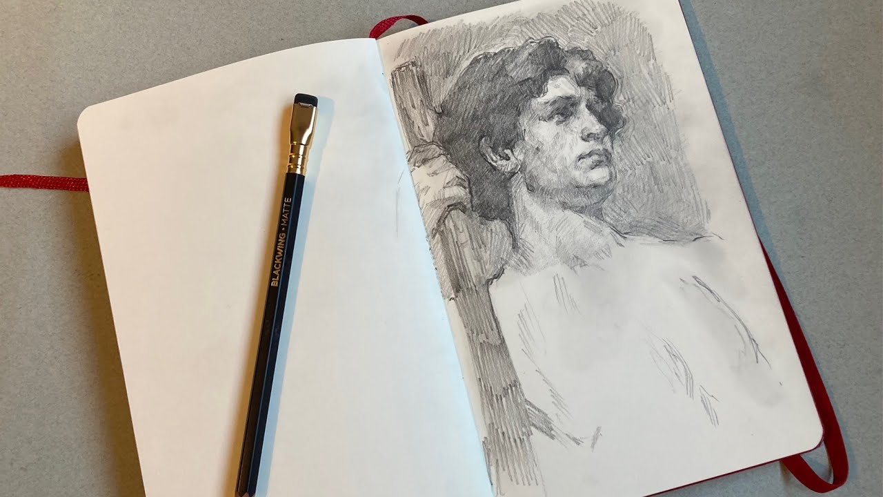 Sketchbook session: Drawing like a sculptor - master study