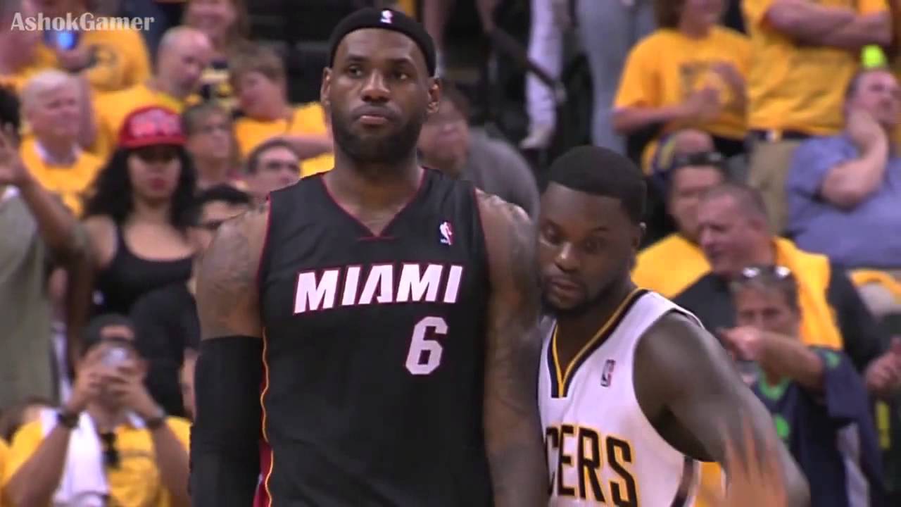 Lance Stephenson Blows in the Ear of LeBron James