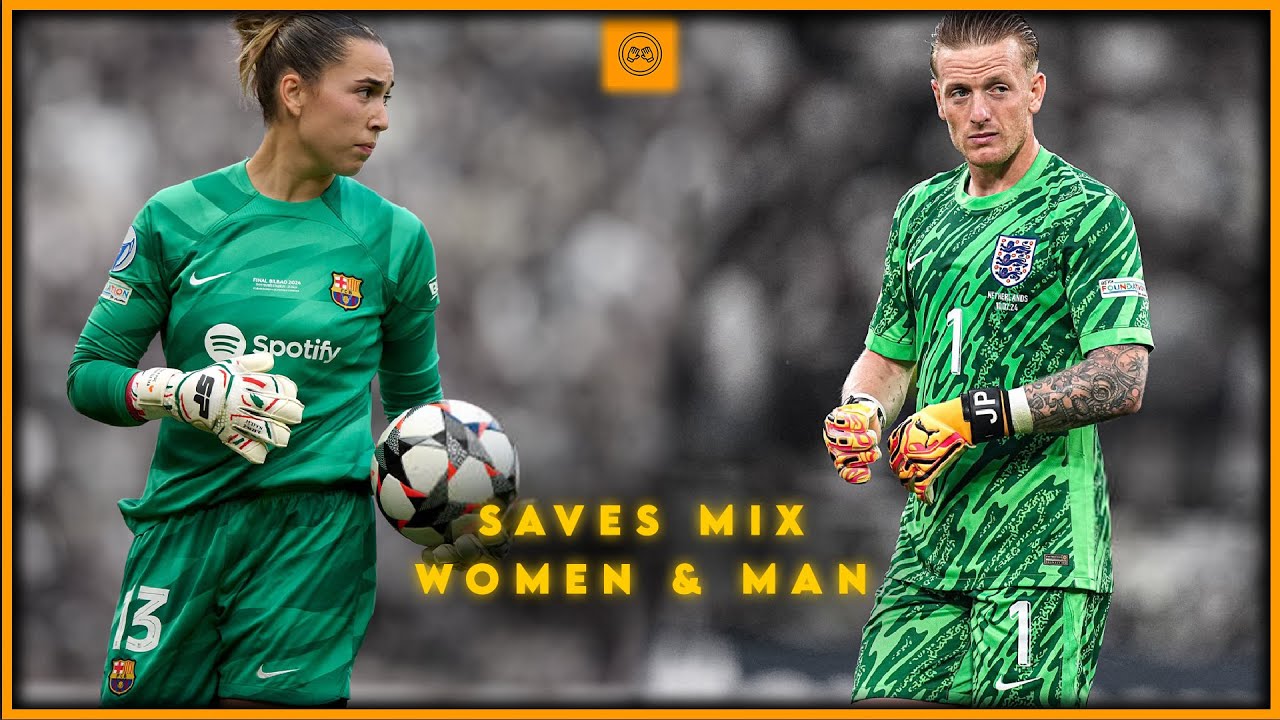 Top Saves from Men and Women Goalkeepers •  Ultimate Football Mix Save 2024