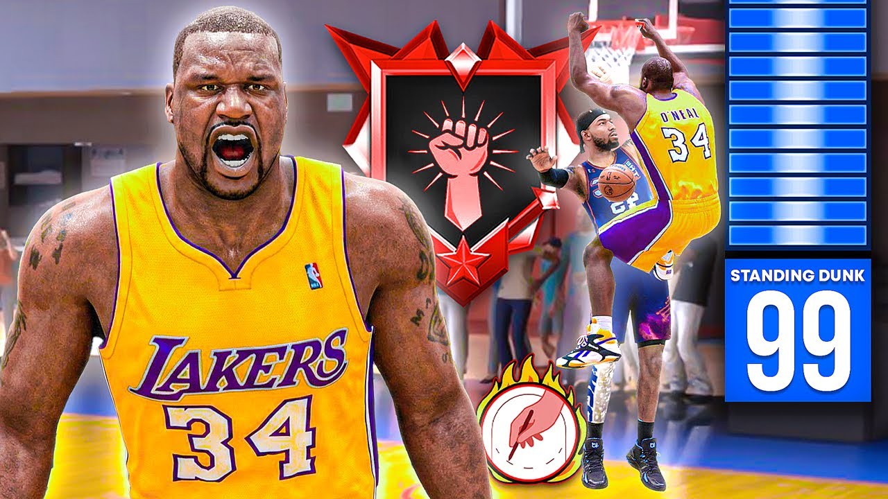 PRIME SHAQ BUILD + LEGEND RISE UP & 99 DUNK is DOMINATING RANDOM REC on NBA 2K26