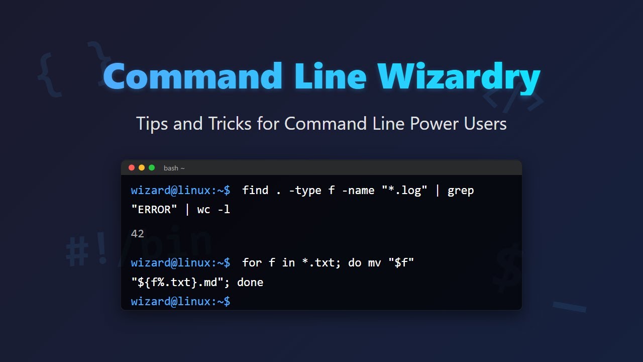 Мастерство командной строки: советы и рекомендации для опытных пользователей 🚀