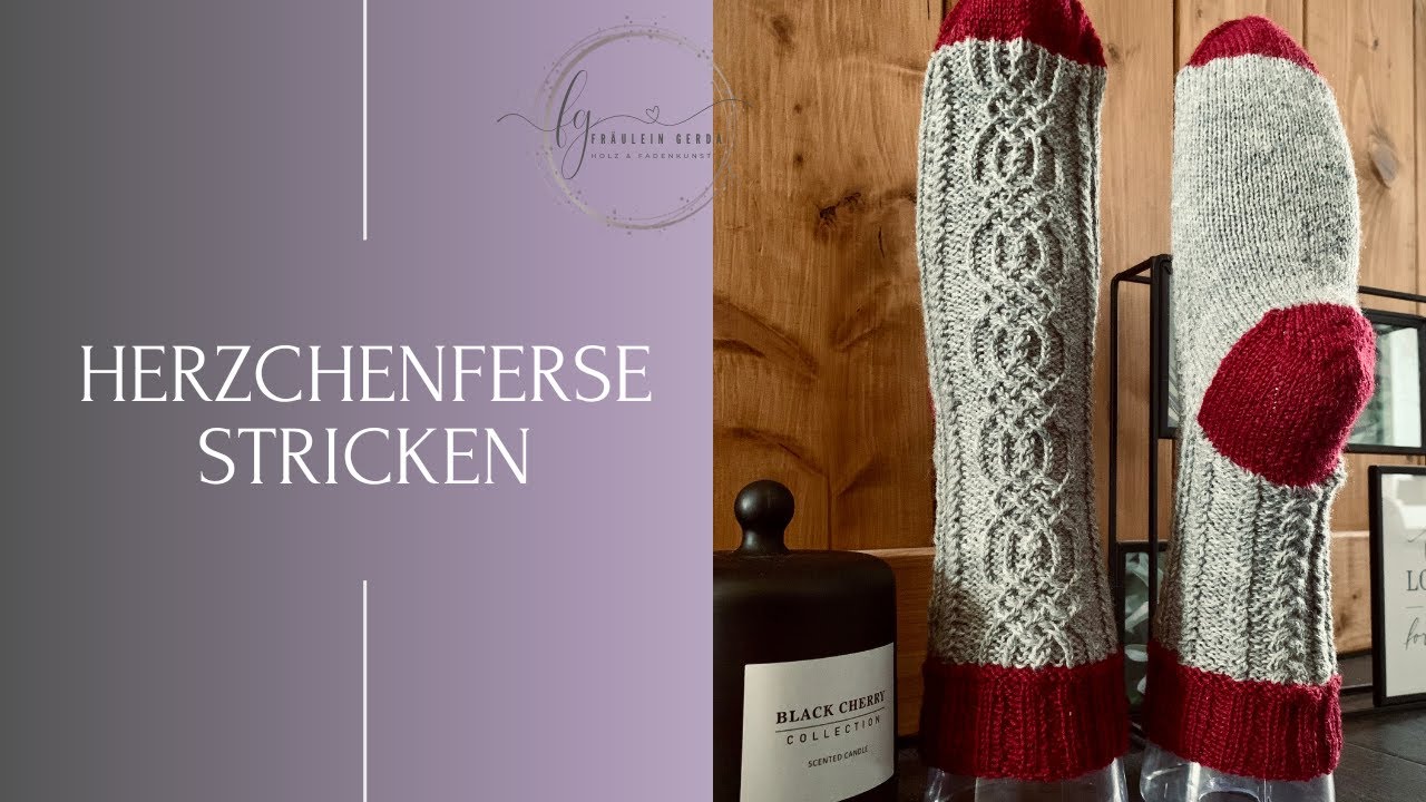 Herzchenferse / Socken stricken