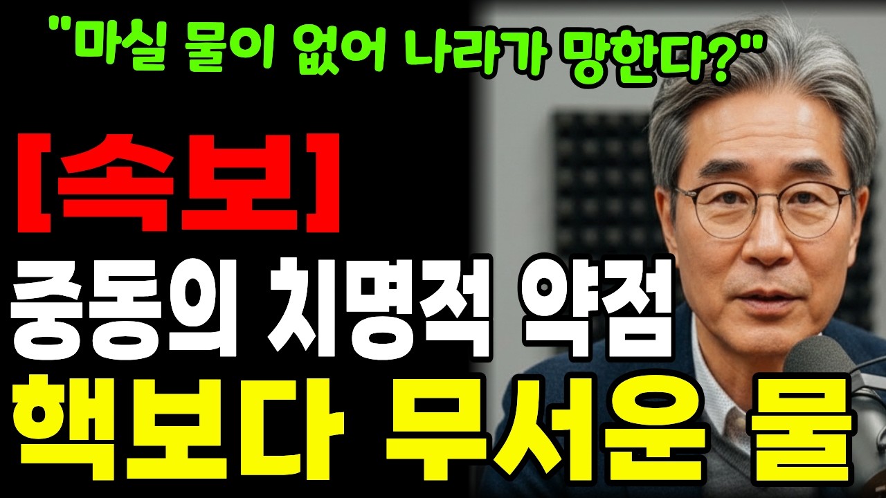 “핵시설은 가짜 목표다?” 중동 전쟁의 진짜 타겟, ‘물’이 멈추면 벌어지는 일ㅣ행복한 노년ㅣ노후준비ㅣ오디오북