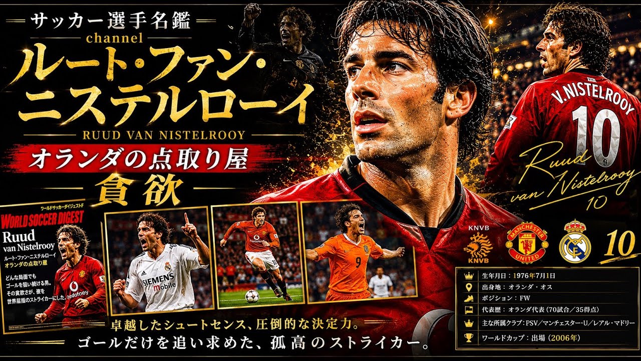 ルート・ファン・ニステルローイ/異なる3つのリーグで得点王となったゴールハンター、ファン・ニステルローイの現役時代を振り返る