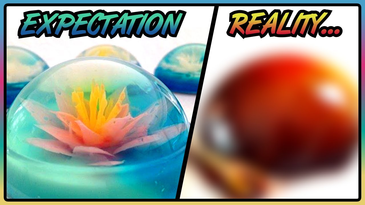 I Tried To Make Gelatin Art Cakes | Expectation vs Reality Baking