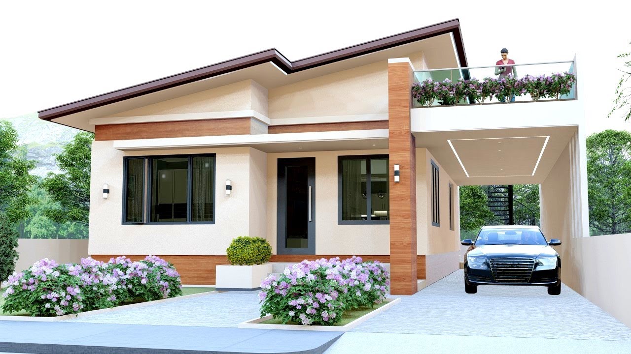 SMALL HOUSE DESIGN | 8 X 13.5 Meters | 3 Bedroom with Roof deck