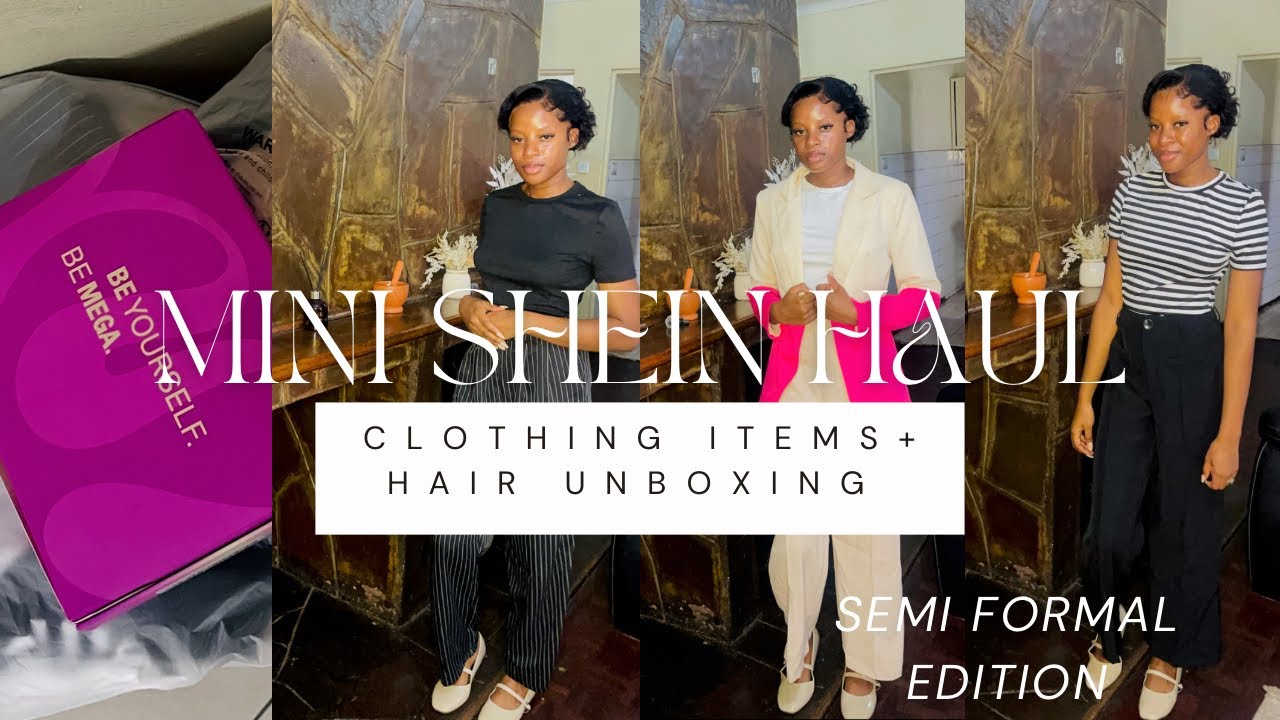 ||SHEIN HAUL + MEGALOOK VIRGIN HUMAN HAIR UNBOXING||ZIM YOUTUBER