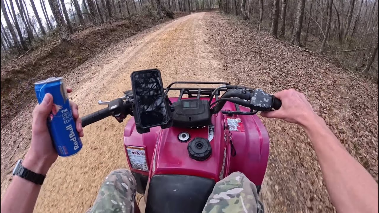 Kawasaki Bayou 250 riding 