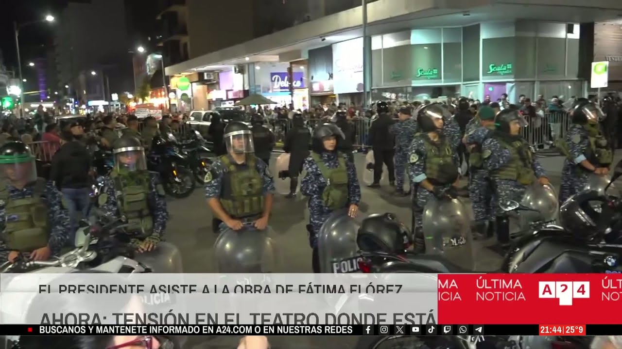 🔴 ÚLTIMO MOMENTO: MARCHAS A FAVOR Y EN CONTRA DE MILEI EN EL TEATRO