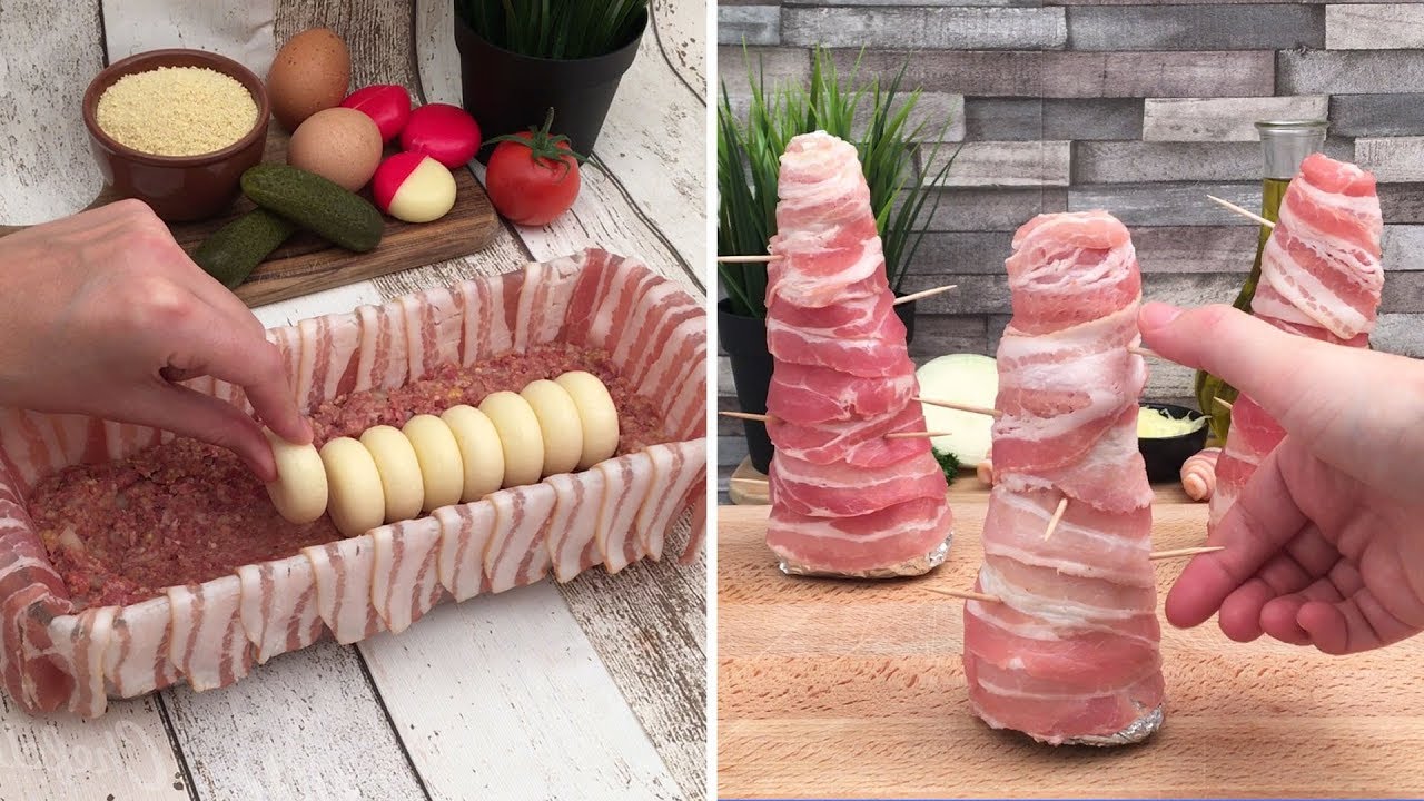 Bacon Lollipops 🍭 Bacon & Cheese Meatloaf 🧀  Bacon Lasagna🍴  It's Time for Bacon Everything 🥓