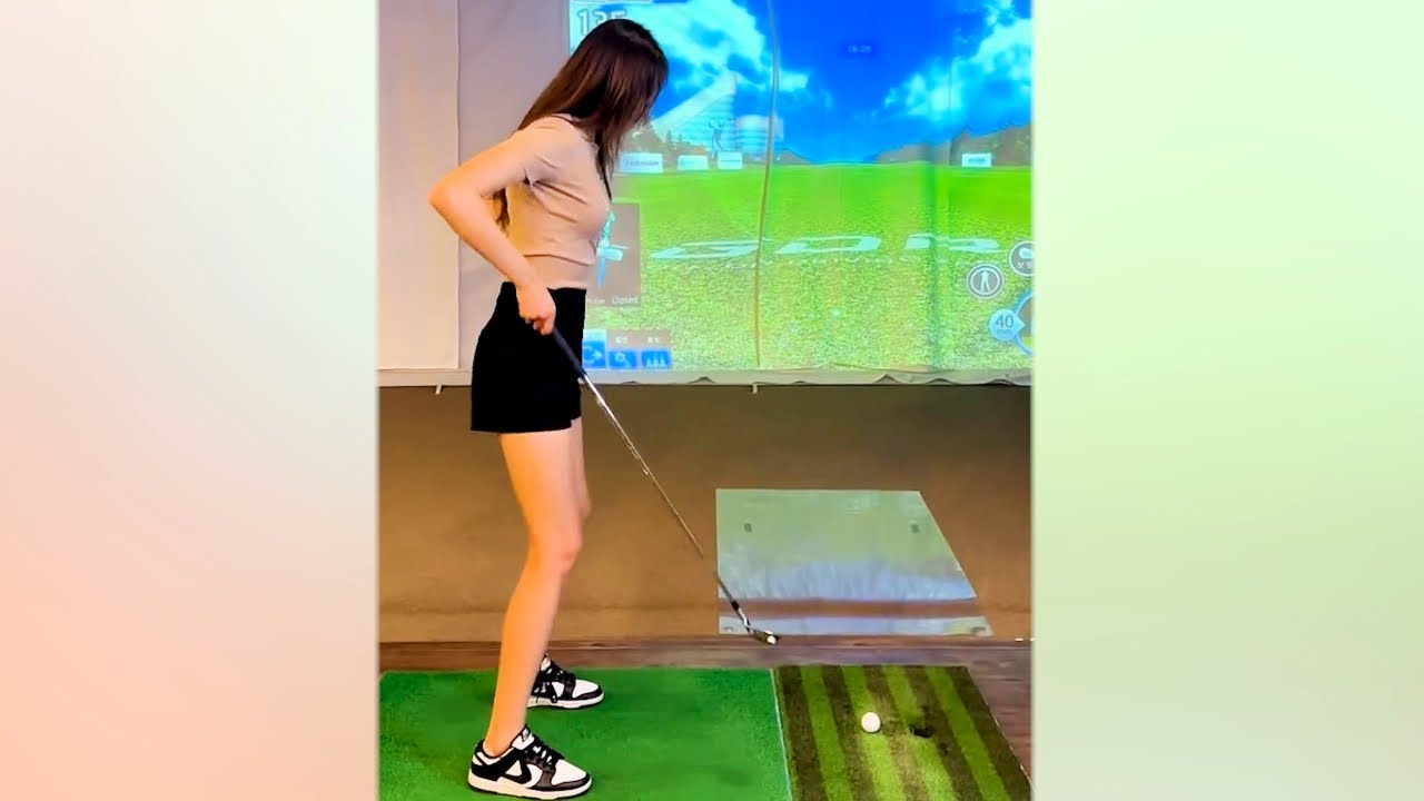 엄청난 스윙스피드! KLPGA 김지영 프로의 골프스윙!