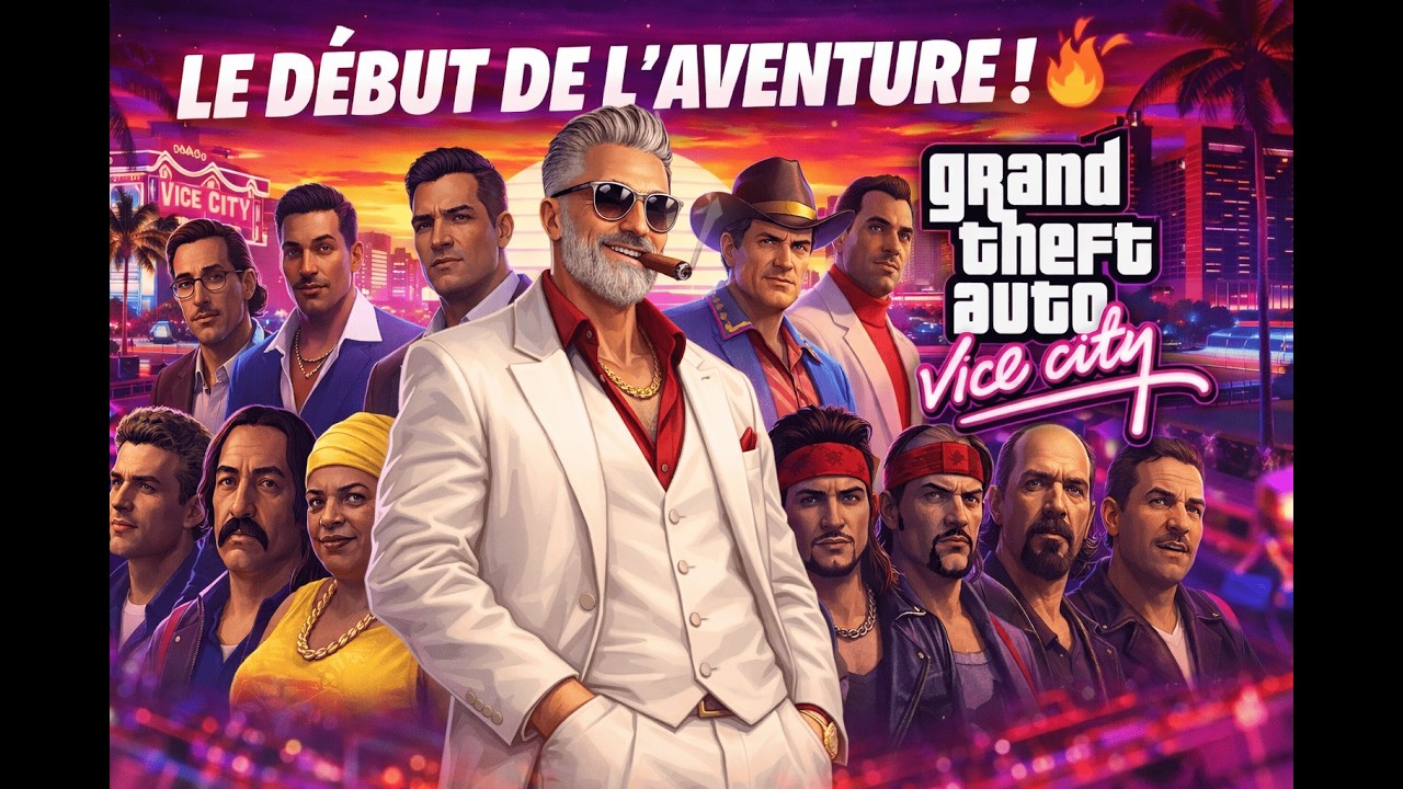 GTA VICE CITY DEBUT DE L'AVENTURE !!!!!!