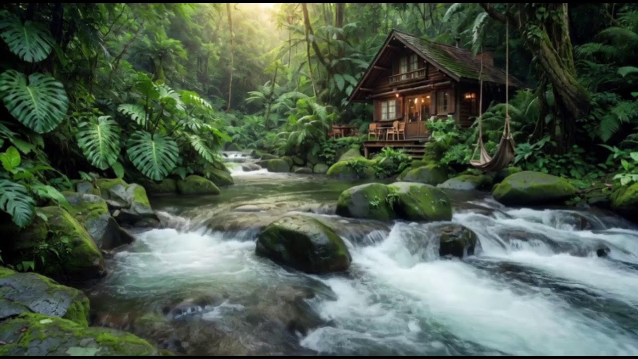 Calm Forest River Sounds | Relaxing Water Flow Nature White Noise for Deep Sleep