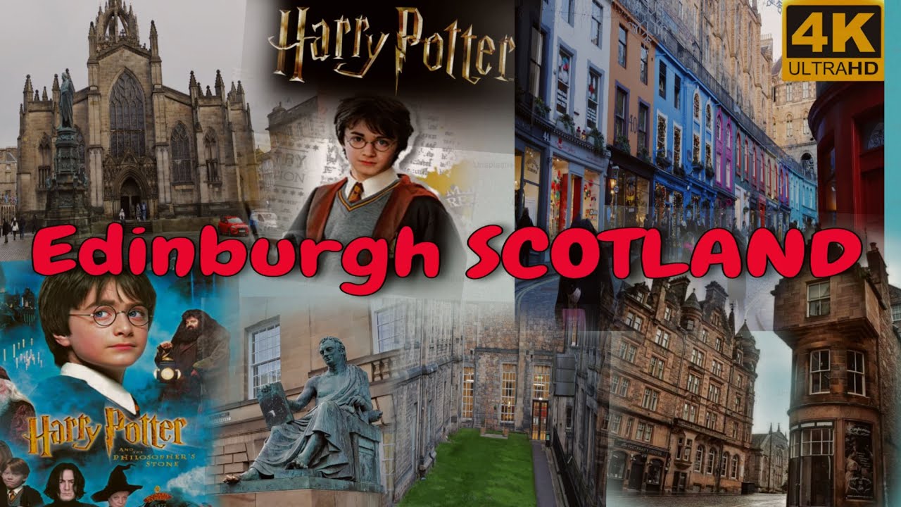 Edinburgh SCOTLAND. Best architecture in world Harry Potter places, Scotland parliament, 4K 60fps
