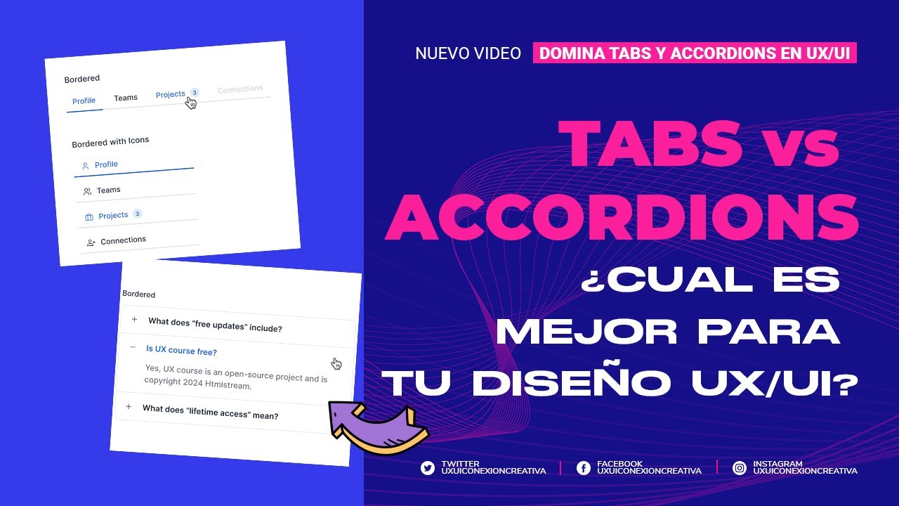 Tabs vs Accordions en UX/UI: ¿Cuál es la Mejor Opción para tus Proyectos?