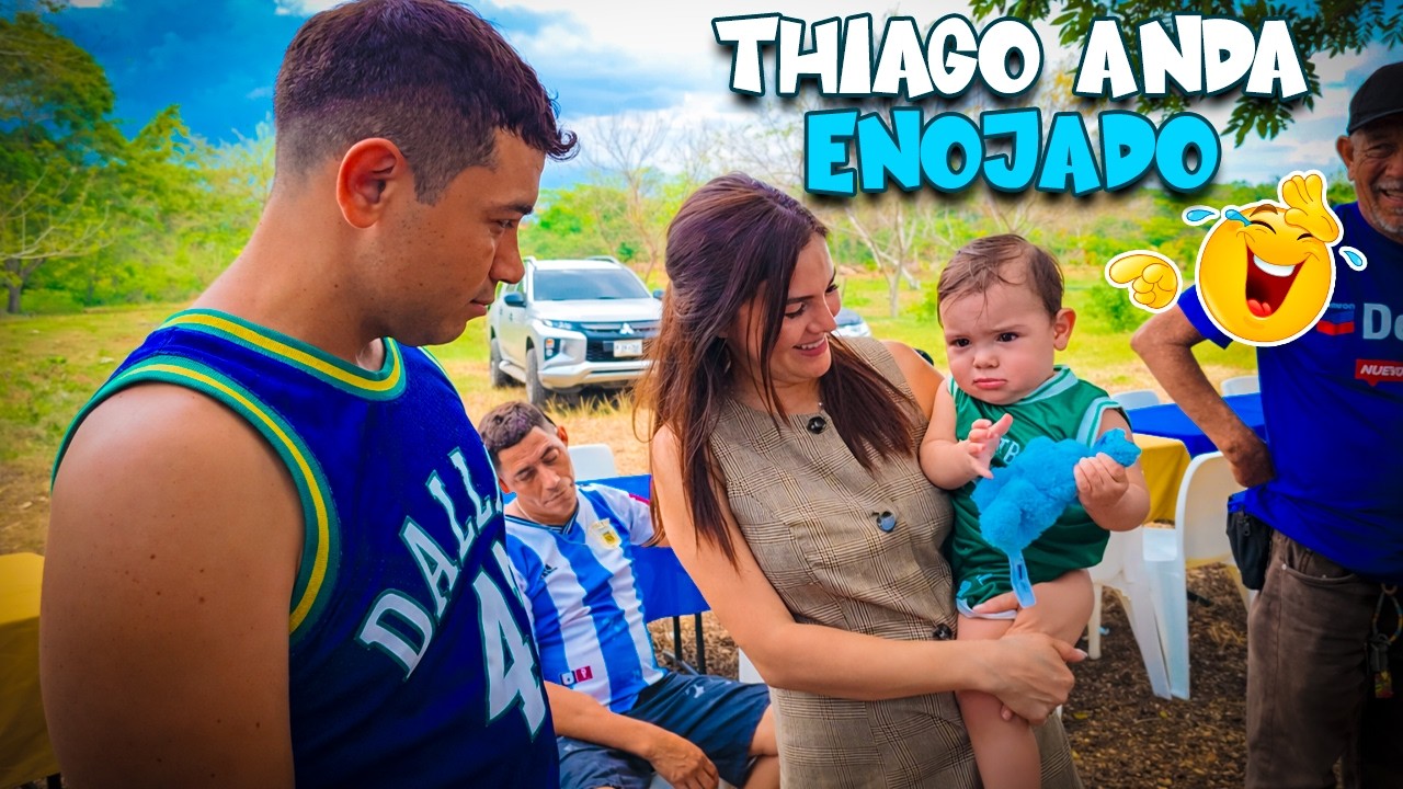 Morirás de Risa 😂 con la Cara de Enojo que le Hace Thiago al Papá