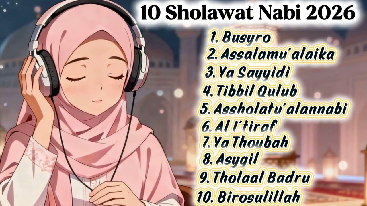 10 Sholawat Nabi Terbaru 2026 | Busyro,Assalamualaika,Ya Sayyidi,Tibbil Qulub,Ya Thoybah,Asygil