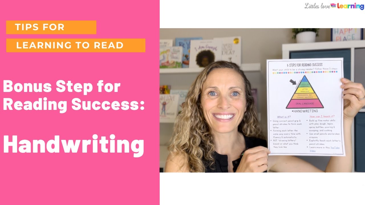 Reading Success BONUS Step: Handwriting | Teach Reading & Spelling in Preschool & Kindergarten