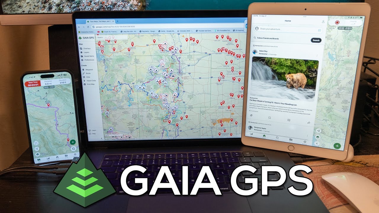 Gaia GPS Tutorial 2024 Update - Mobile Interface, Home Feed, and Device Connection Hub