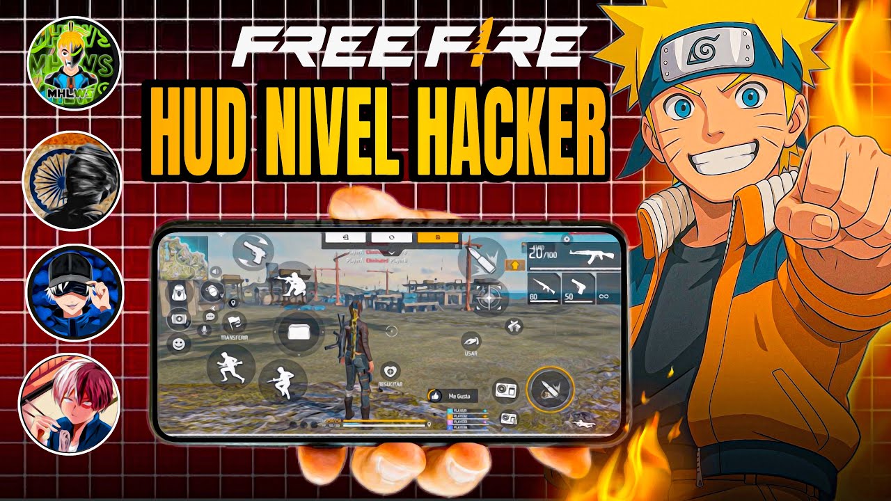 !TOP 4 DE LOS MEJORES HUD 99% Headshot ☠️ DE 2,3 y 4 DEDOS ACTUALIZADOS FREEFIRE 2025! 