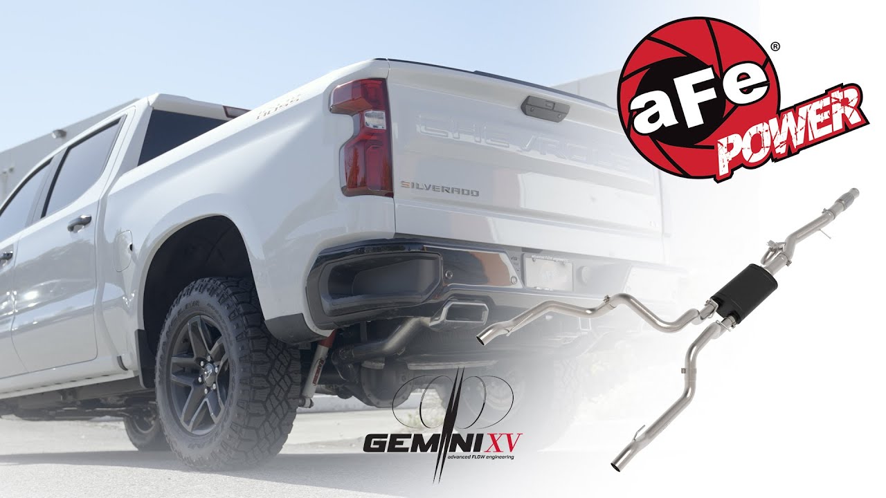 aFe POWER 2019-22 Chevy 1500 6.2L Gemini XV Cat-Back Exhaust W/ Cut-Out 