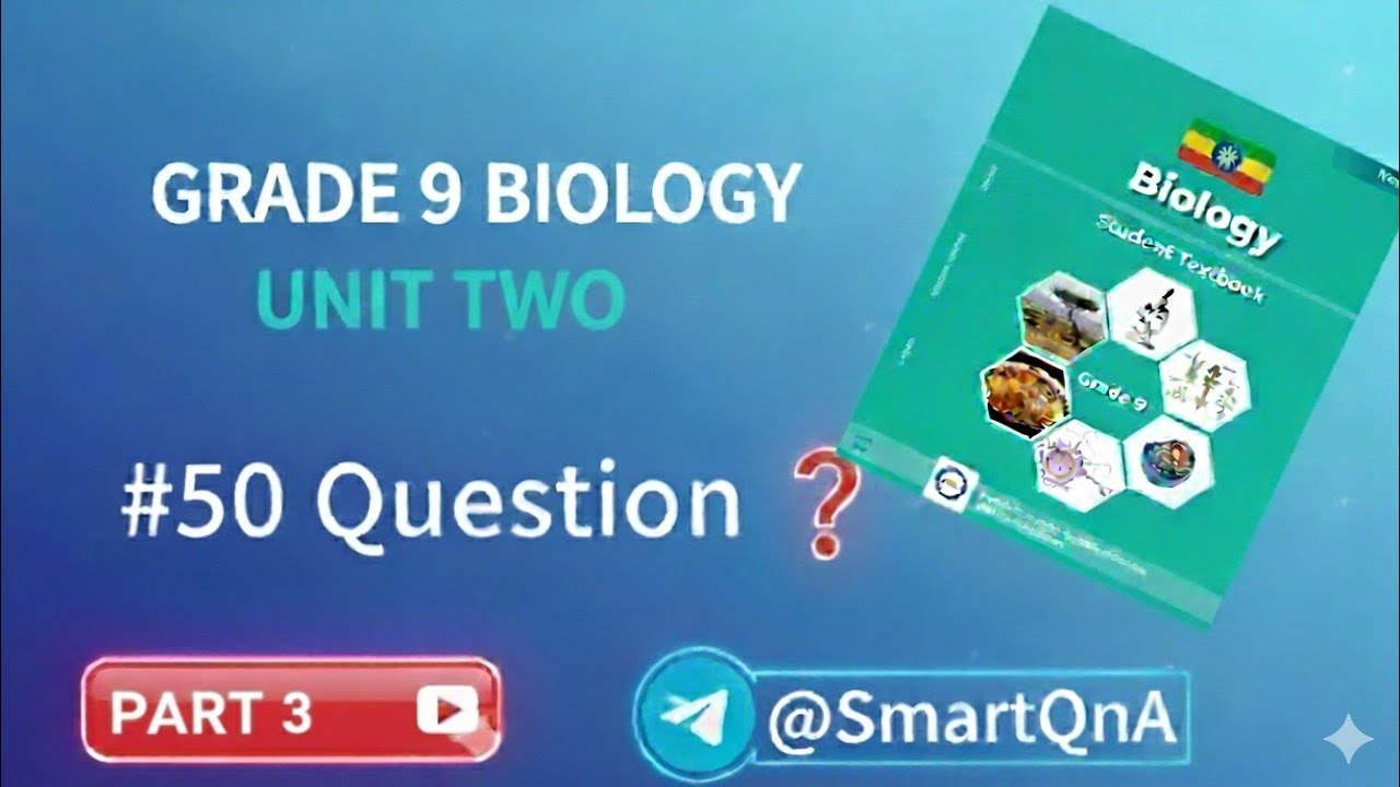Grade 9 Biology Unit 2 MCQ Quiz (Part 3) | New Ethiopian Curriculum Characteristics & Classification
