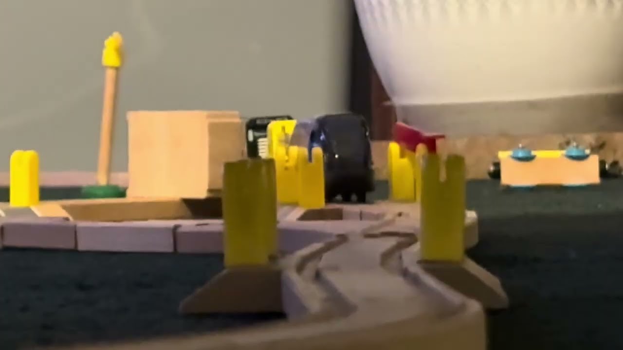 Having Fun with My Wood Amtrak Train 