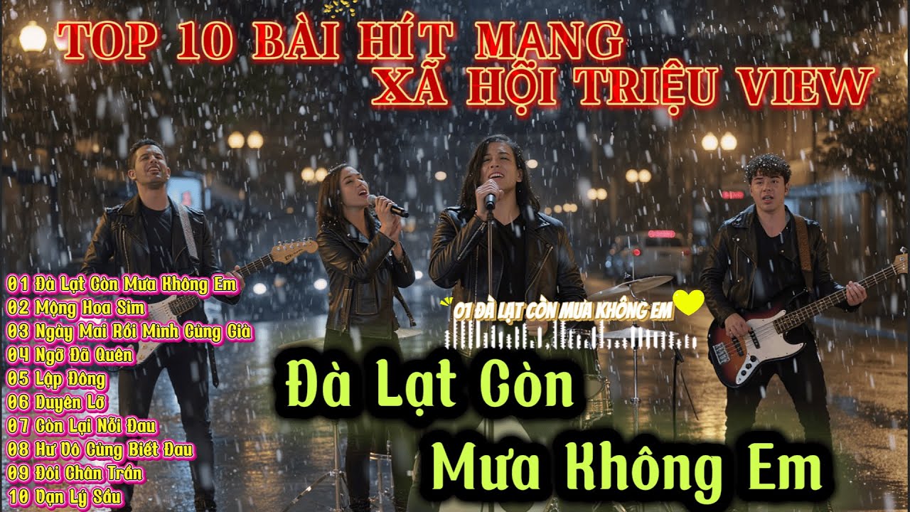 Top 10 Bài Hít Mạng Xã Hội Triệu View  - ĐÀ LẠT CÒN MƯA KHÔNG EM,MỘNG HOA SIM