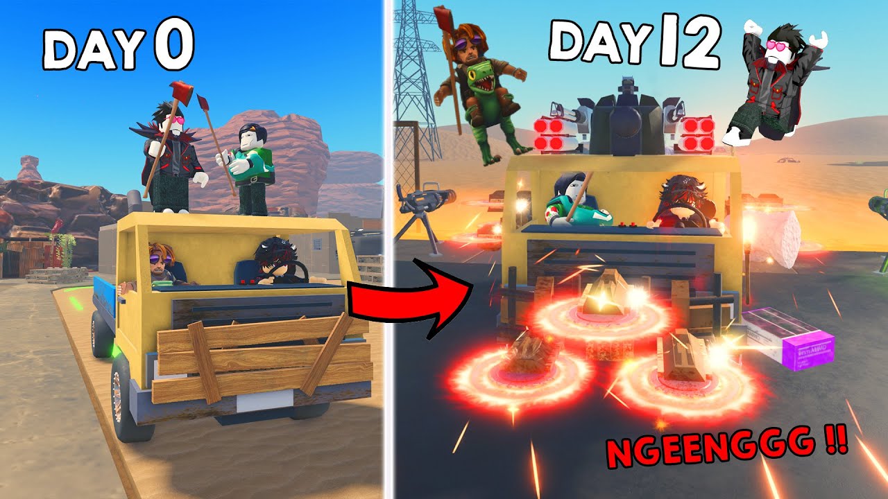 MOBIL RAKITAN PALING RUSUH !! di Antara 4 FATHER 🔥🔥 || Mad Road Roblox