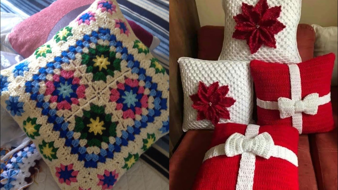Artisan Crochet Throw Pillow Covers with Unique Textures and Timeless Design