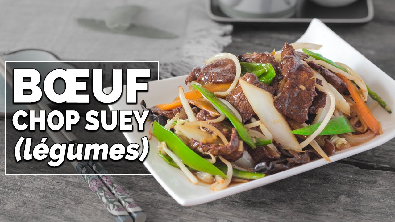 Boeuf sauté aux légumes chop suey - Le Riz Jaune